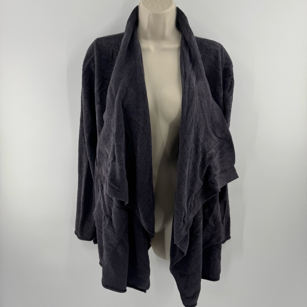 Barefoot Dreams CozyChic Ultra Lite Open Front Cardigan Gray Size S/M (Q1)